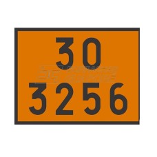 Placa Número ONU 30 3256